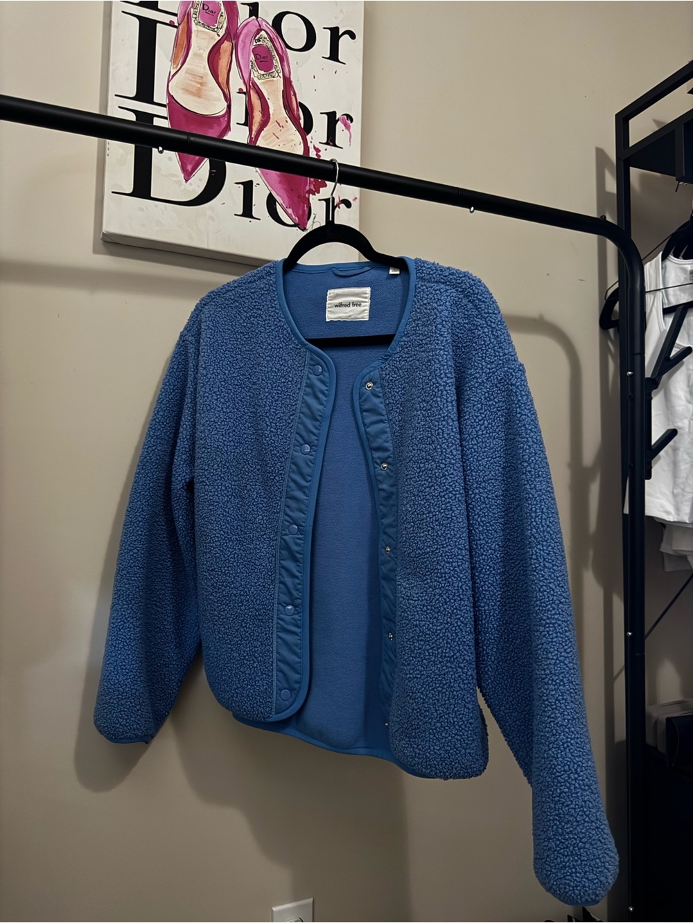 Wilfred Blue Teddy Sherpa Jacket